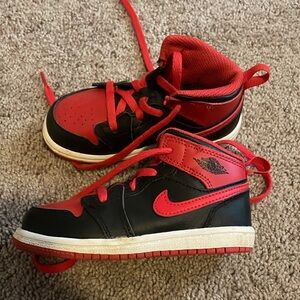 Nike Air Jordan’s Red and Black size 8c